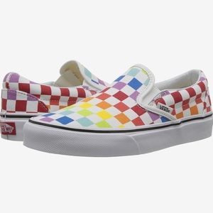 rainbow chex vans